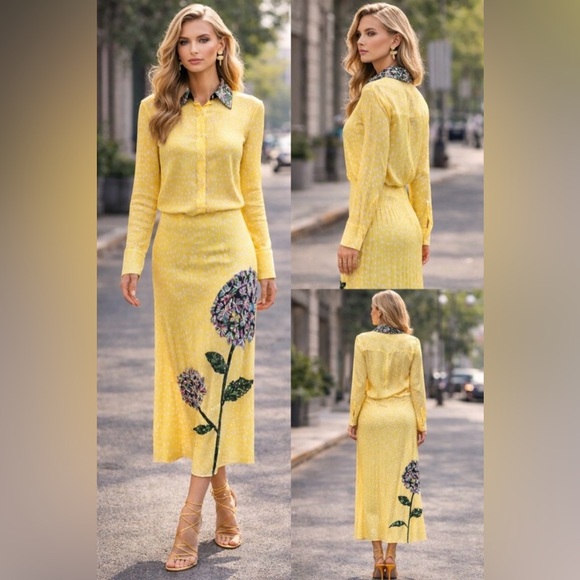 Là Fuori Dresses & Skirts - La Fuori Blouse and Skirt Set